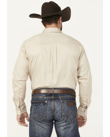 Cody James Men's Basic Twill Long Sleeve Button-Down Performance Weste