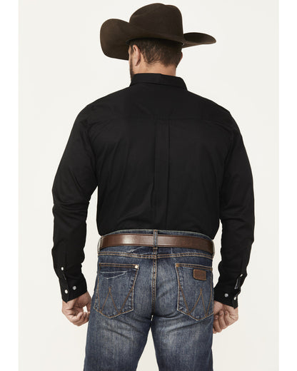 Cody James Men's Basic Twill Long Sleeve Button-Down Performance Weste