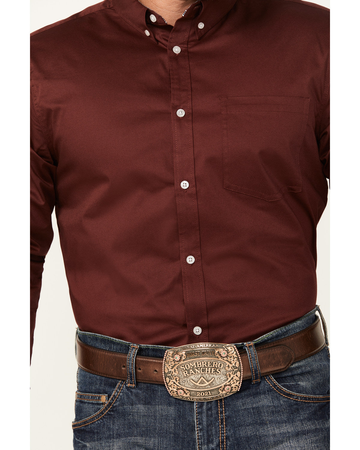 Cody James Men's Basic Twill Long Sleeve Button-Down Performance Weste