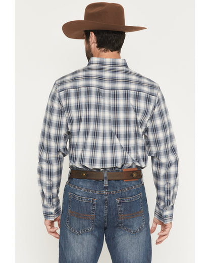 Cody James Men's Tennessee Trail Plaid Print Long Sleeve Button-Down S