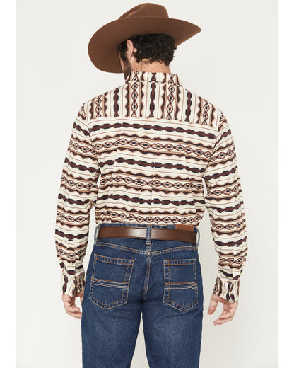 Cody James Men's Maverick Southwestern Print Long Sleeve Button-Down S