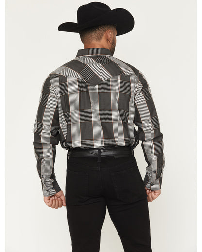 Cody James Black 1978® Men's Ace Plaid Print Long Sleeve Button-Down W