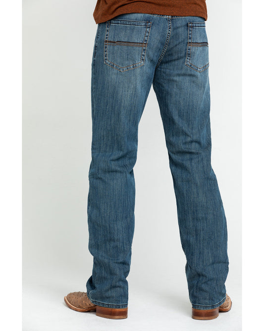 Cody James Men's Bozeman Wash Wyatt Slim Bootcut Stretch Denim Jeans