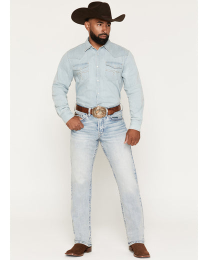 Cody James Men's Austin Wash Yukon Relaxed Straight Stretch Denim Jean