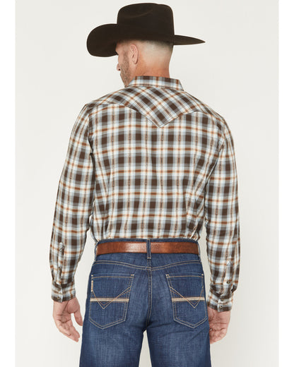 Cody James The American Cowboy Southwestern Plaid Print Long Sleeve Sn