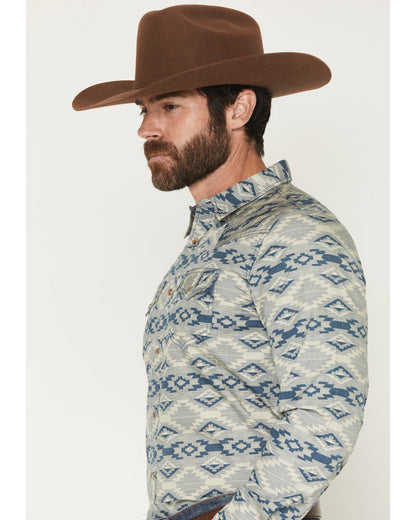 Cody James Men's Wider Southwestern Print Long Sleeve Snap Western Shi