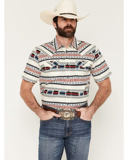 Cody James Indian Summer Southwestern Print Short Sleeve Snap Western