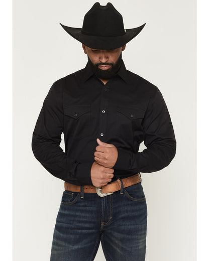 Cody James Black 1978® Men's Lawman Solid Long Sleeve Button-Down West