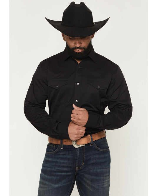 Cody James Black 1978® Men's Lawman Solid Long Sleeve Button-Down West