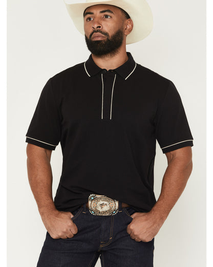 Cody James Black 1978® Men's Cooper Solid Short Sleeve Stretch Polo