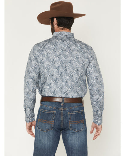 Cody James Men's Zeke Paisley Print Long Sleeve Button-Down Stretch We