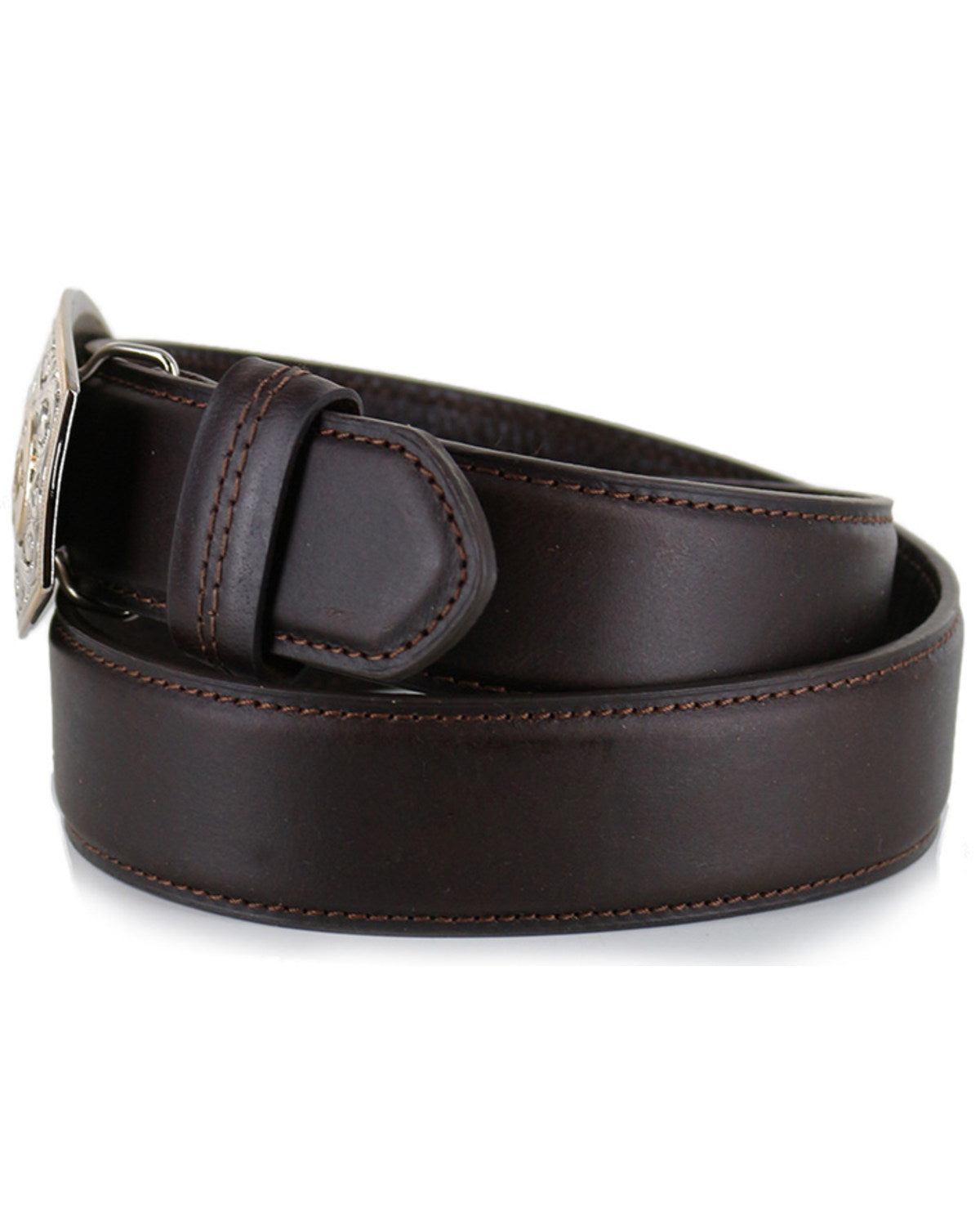 Cody James Men's Bullet Buckle Leather Belt
