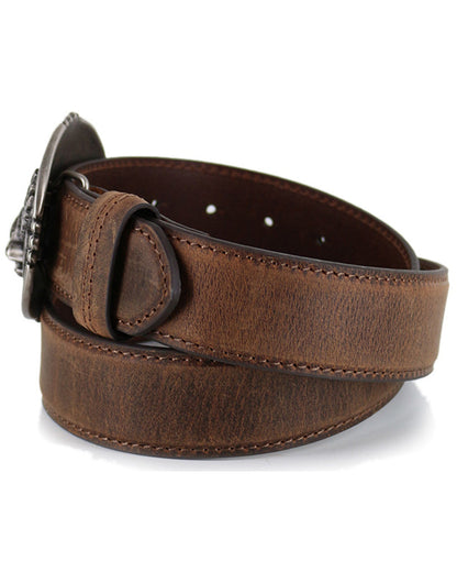 Cody James Men's Patriotic Eagle Leather Belt