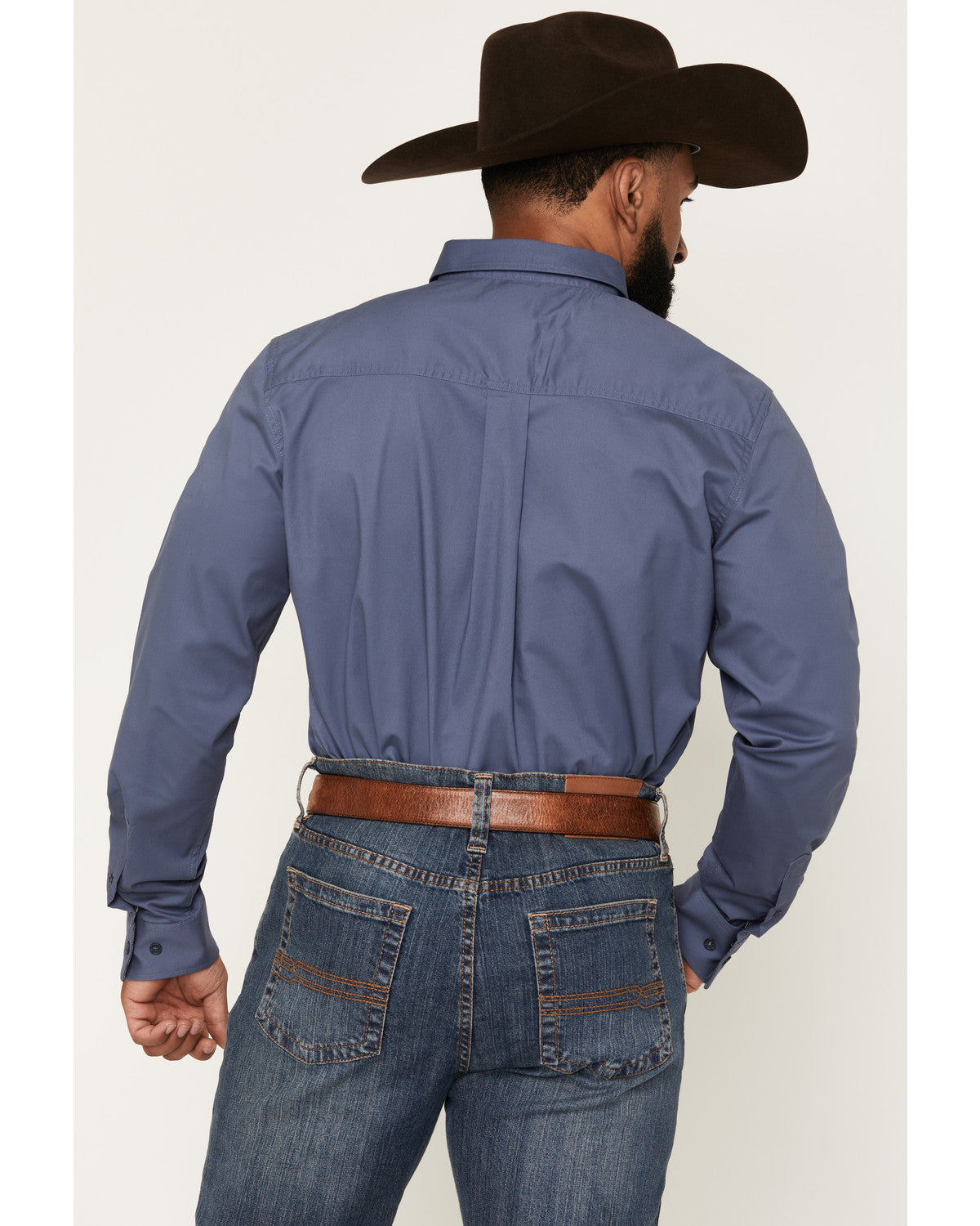 Cody James Men's Solid Long Sleeve Button-Down Stretch Western Shirt