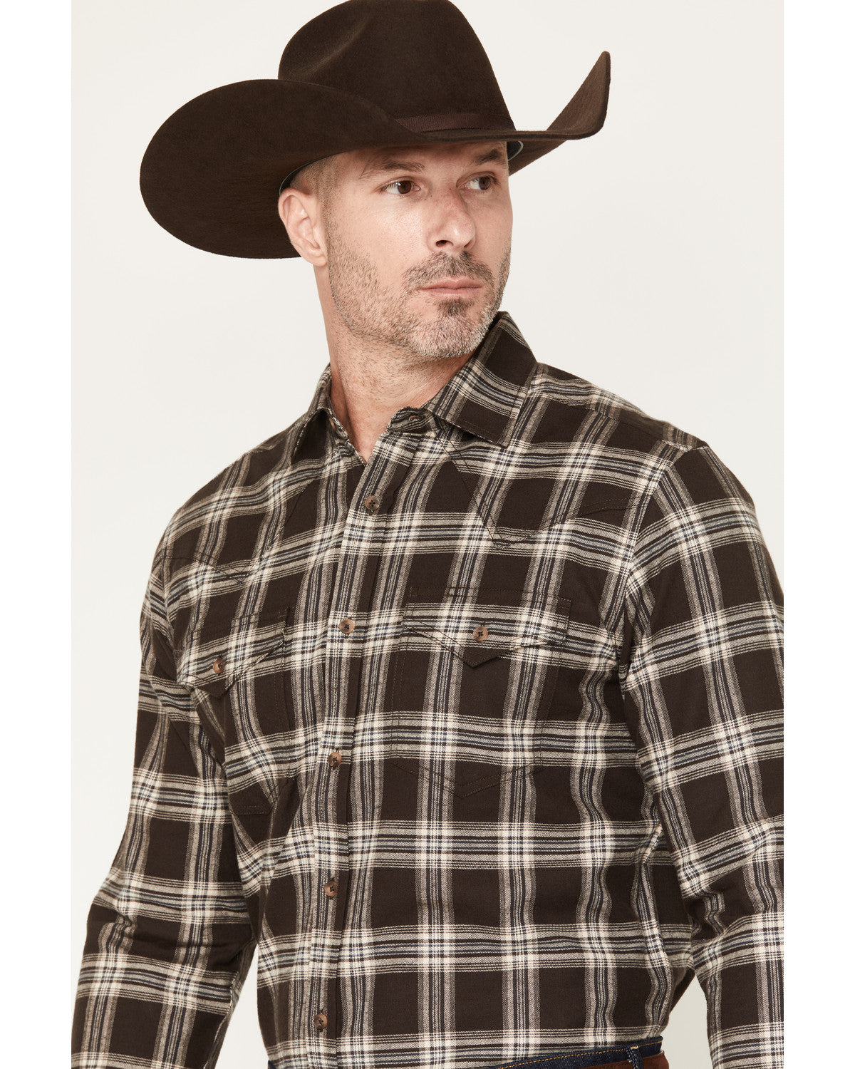 Cody James Black 1978® Men's McCone Plaid Print Long Sleeve Button-Dow