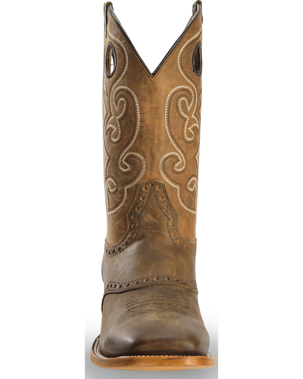 Cody James Men's Saddle Vamp Western Boots - Broad Square Toe